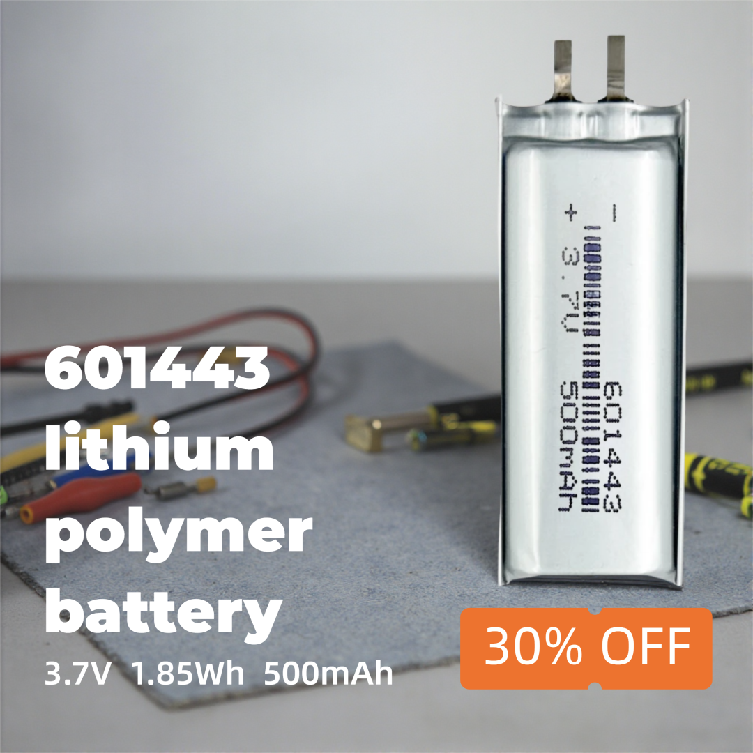 Diy Wearable Electronics - Compact 3.7V 500mAh Li-ion Battery 601443