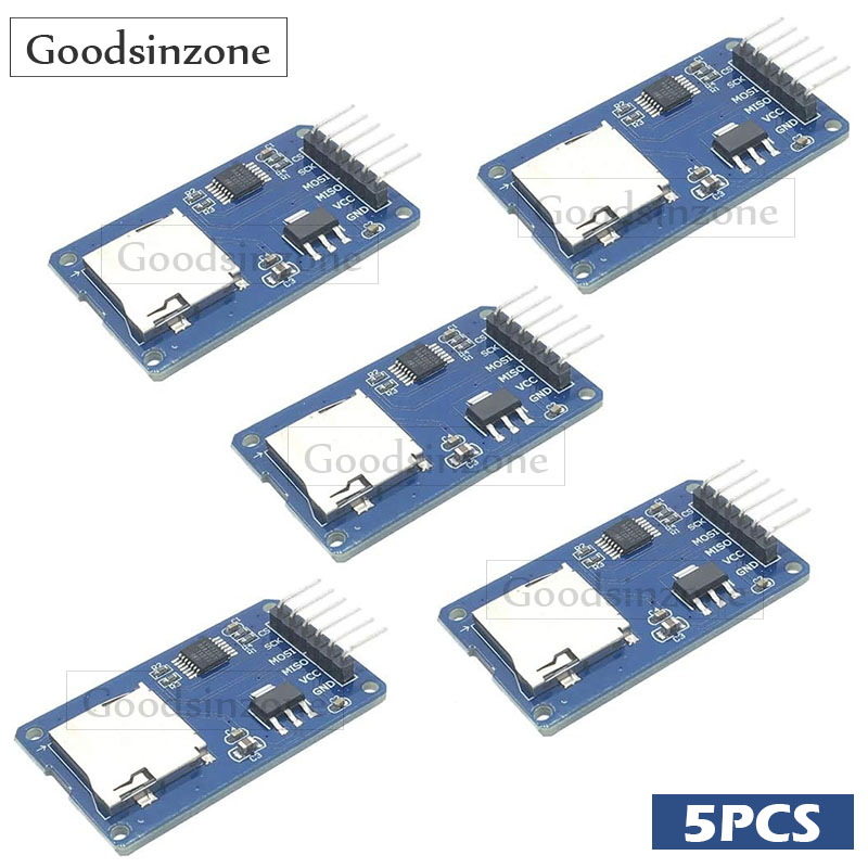 5-Pack Micro SD Card Reader Mo – обзор и цена Sd Card Module Spi