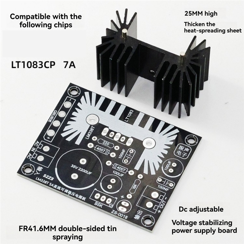 ABZZ-LT1083 7A Output Adjustab – обзор и цена Diy Electronics Board