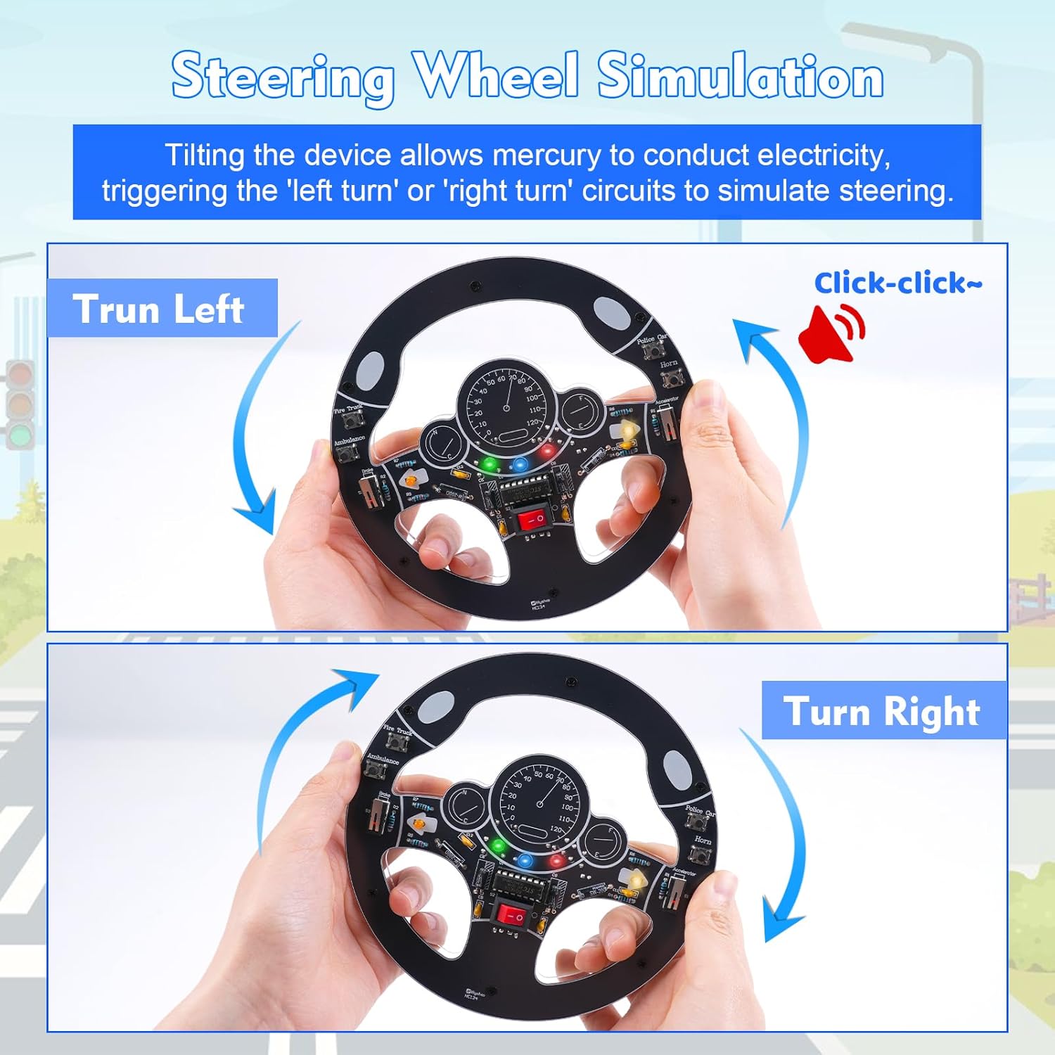 Car Steering Wheel DIY Solderi – обзор и цена Diy Electronics Projects For Adults