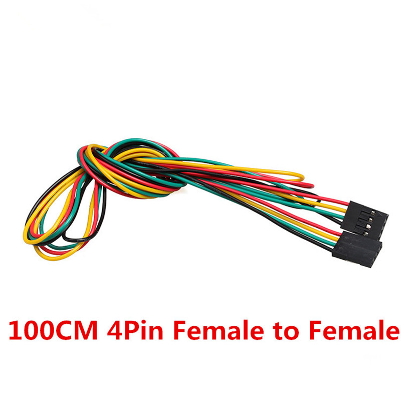 10pcs/lot 4pin 100cm M-M / M-F – обзор и цена Breadboard Jumper Wire