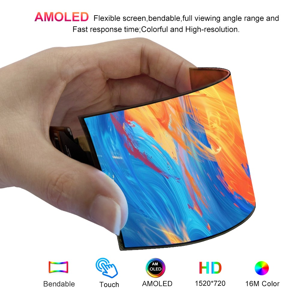 Wisecoco 5 Inch AMOLED Flexibl – обзор и цена Diy Wearable Electronics