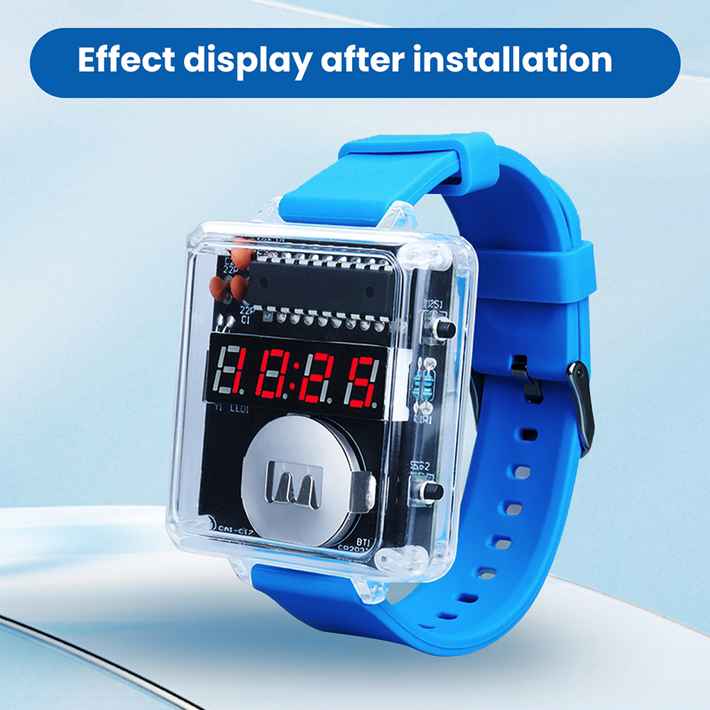 DIY Electronic Watch Kit LED D – обзор и цена Diy Electronics Youtube