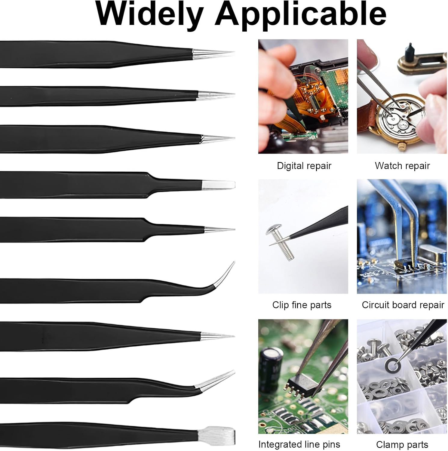 Precision Anti-static Tweezers – обзор и цена Diy Electronics Soldering Kit