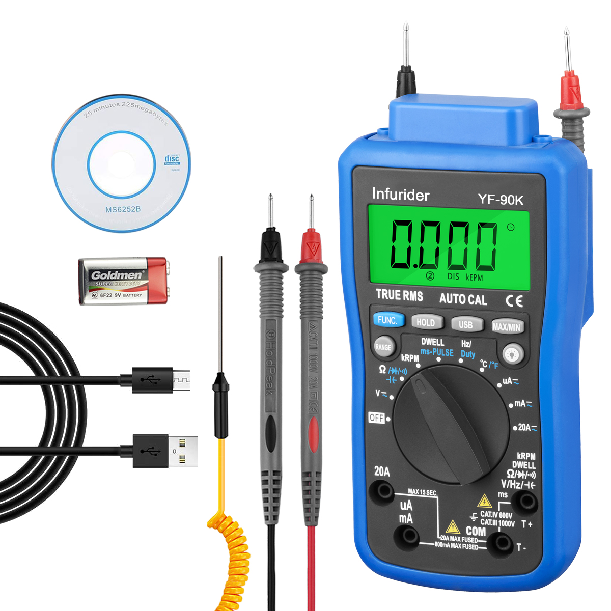 HoldPeak HP-90K Engine Analyze – обзор и цена Logic Analyzer Usb