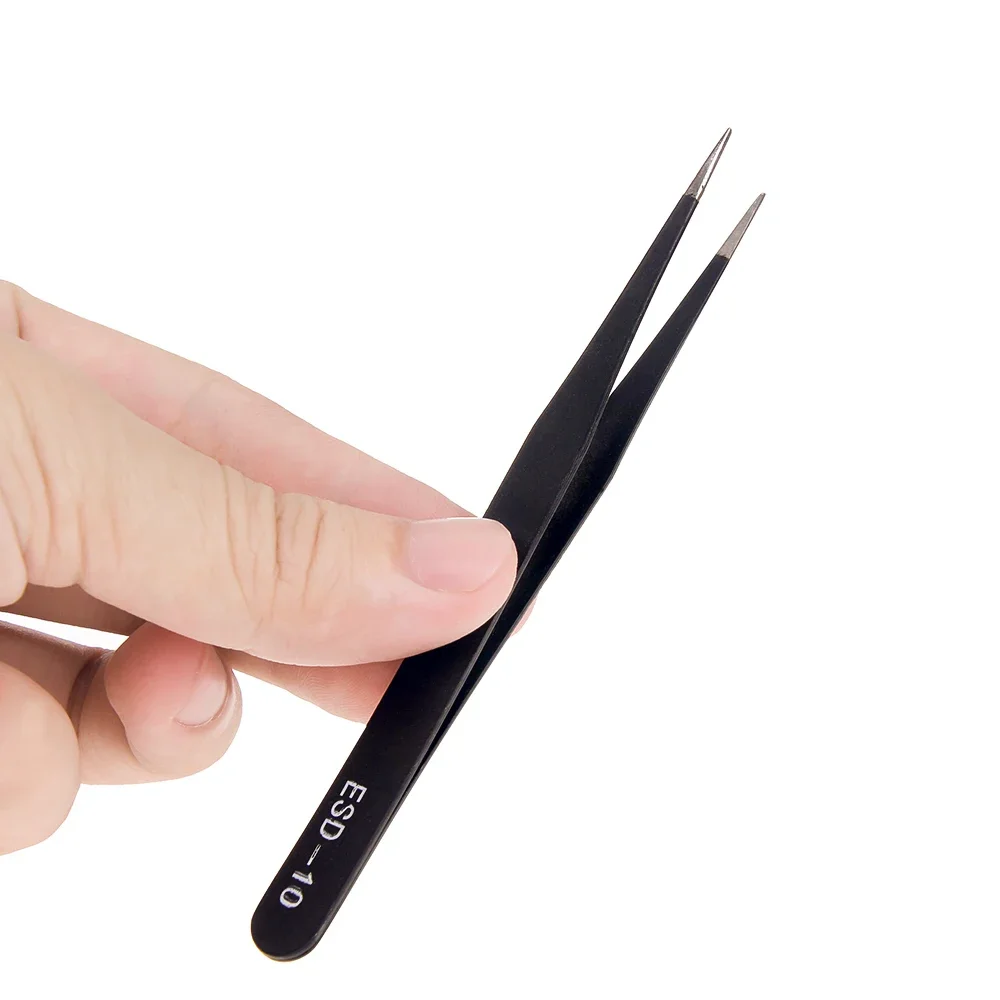6pcs Precision Tweezers Set ES – обзор и цена Diy Electronics Soldering Kit