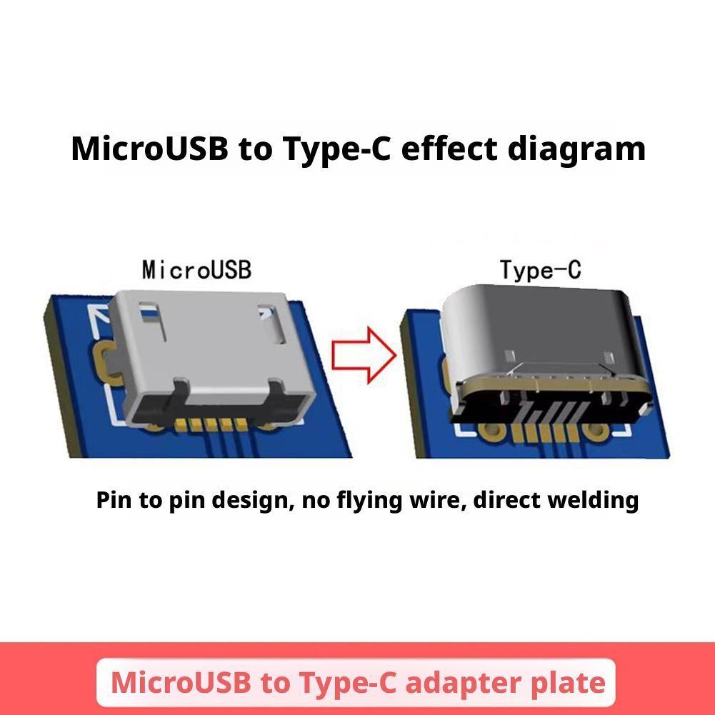 5pcs M85K Micro USB to Type C  – обзор и цена Smd Solder Paste