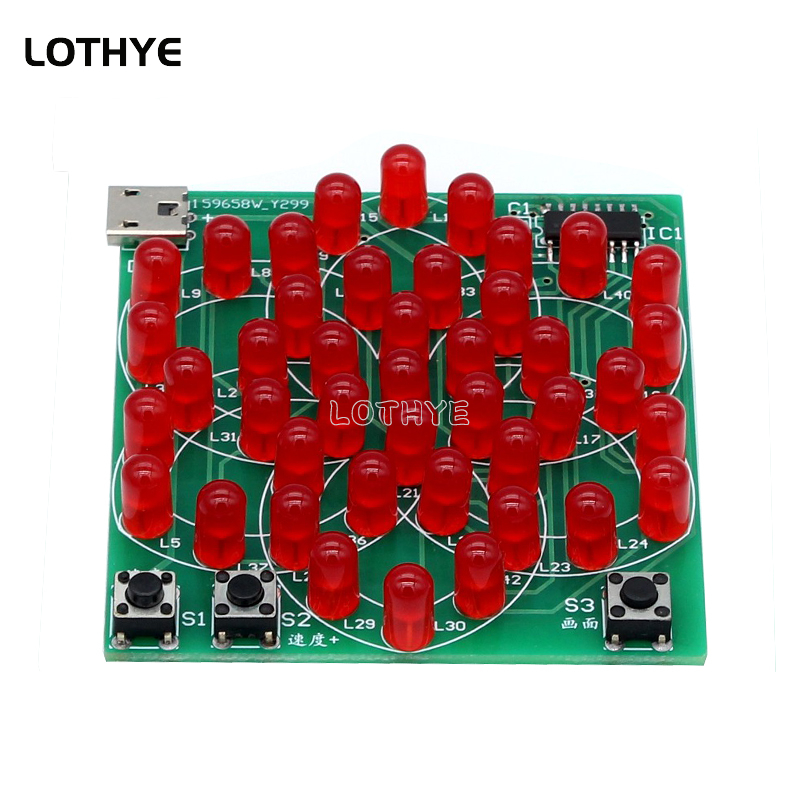 43 LED Multi Style Pattern Ele – обзор и цена Diy Electronics Soldering Kit