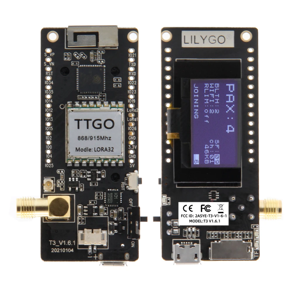 LILYGO® TTGO LoRa32 V2.1_1.6 V – обзор и цена Sd Card Module Spi