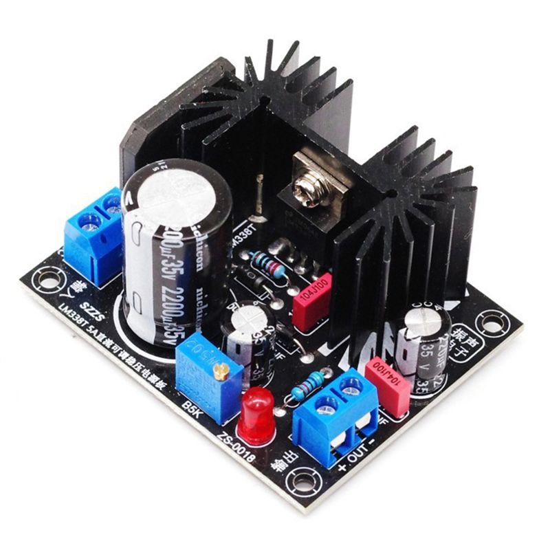 LM338 5A Output Adjustable Lin – обзор и цена Diy Electronics Board