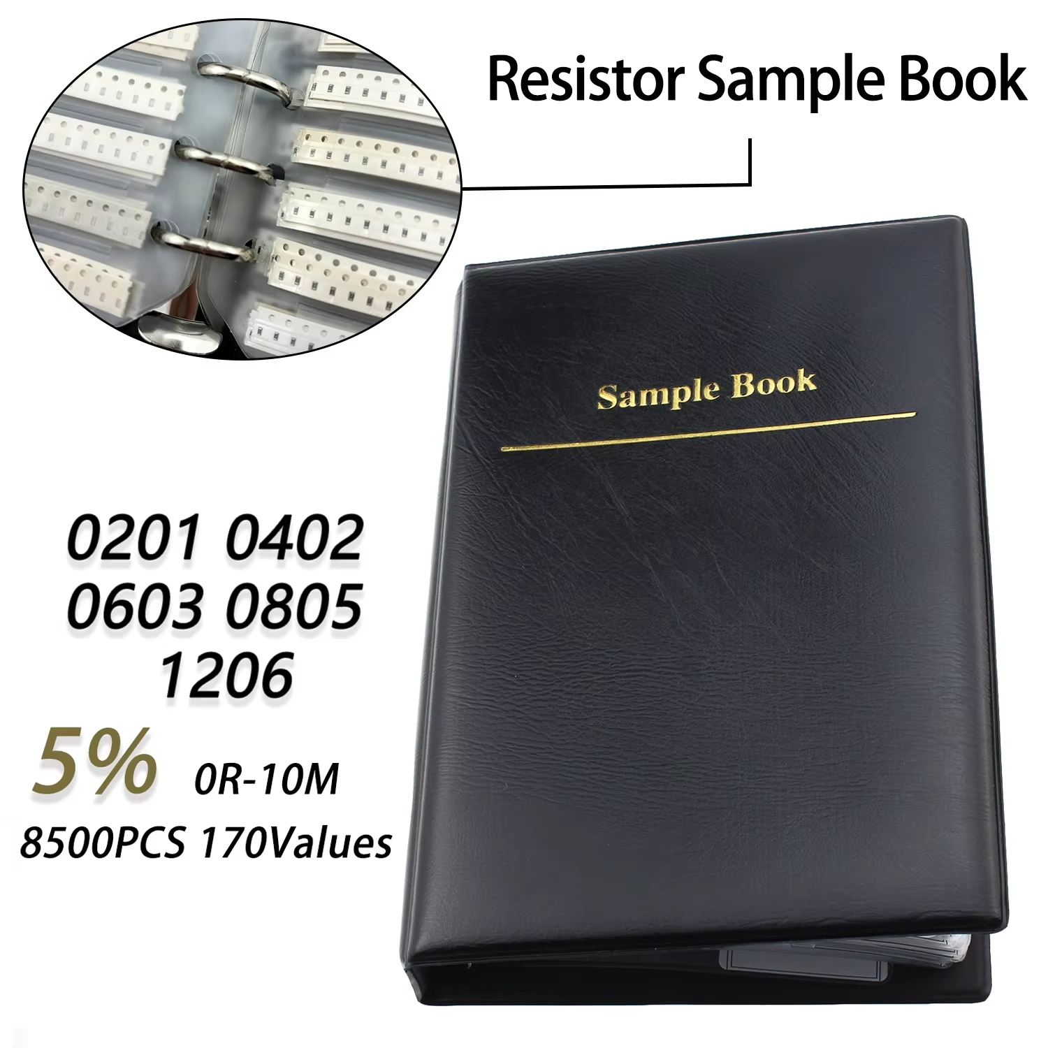 SMD Resistor Kit 170 Values 02 – обзор и цена Diy Electronics Book