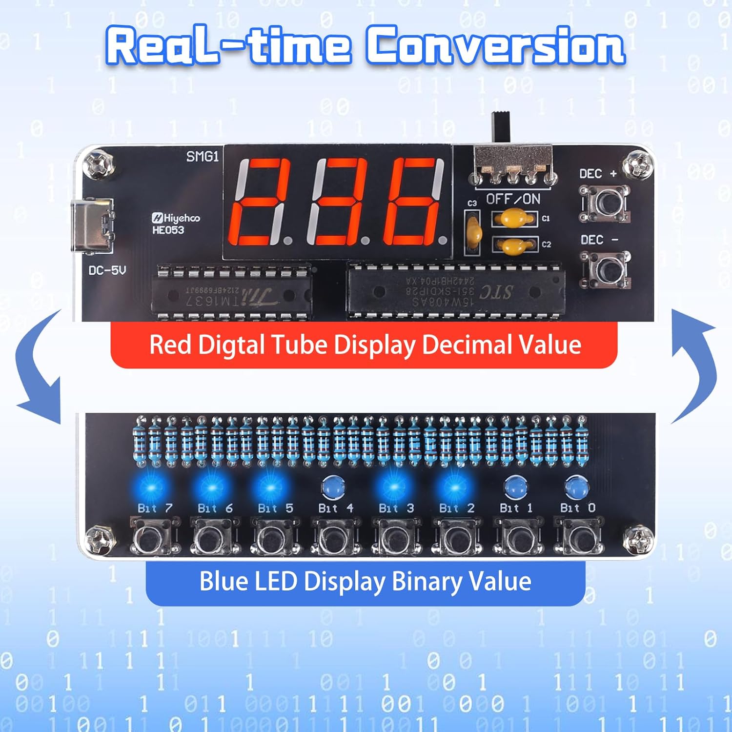 DIY Electronic Kit Binary to D – обзор и цена Diy Electronics Projects For Adults