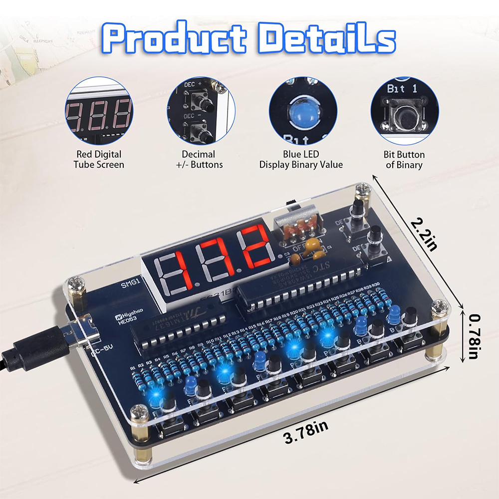 DIY Electronic Kit Binary to D – обзор и цена Diy Electronics Projects For Adults