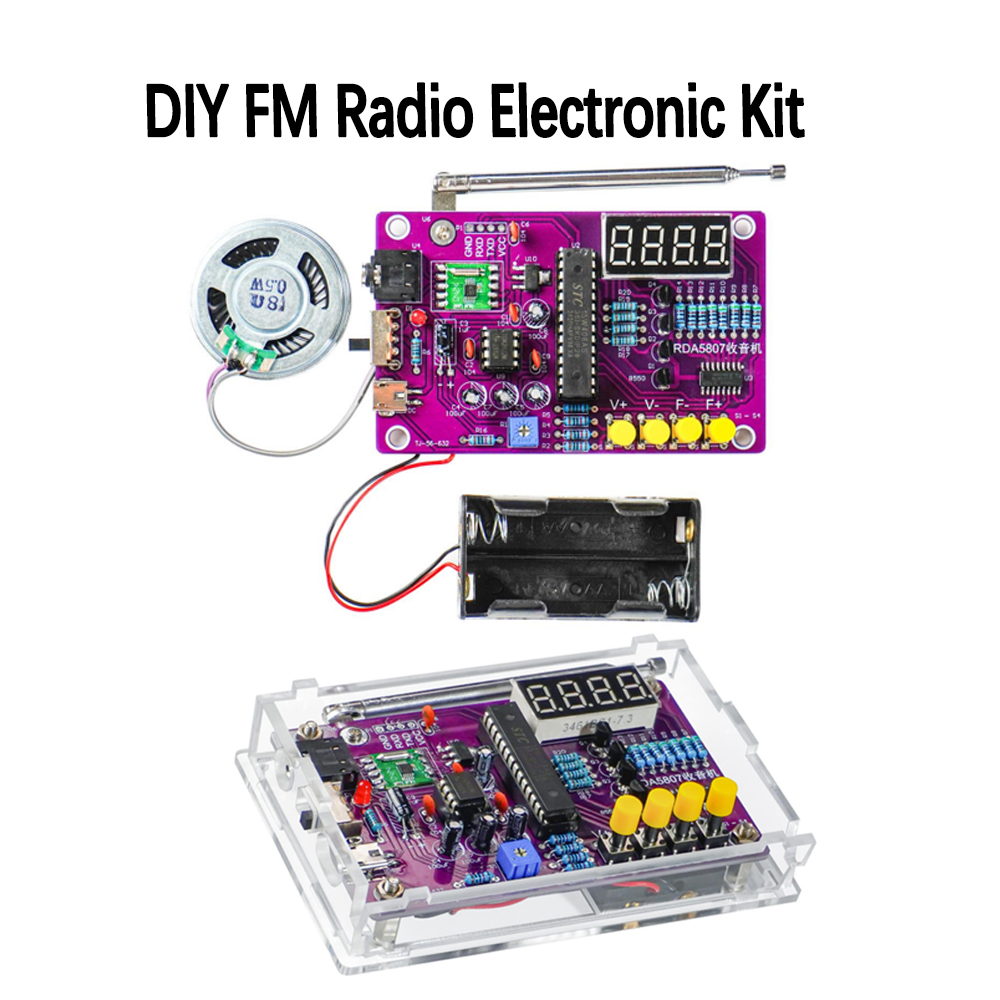 DIY FM Radio Electronic Kit 87 – обзор и цена Diy Electronics Soldering Kit