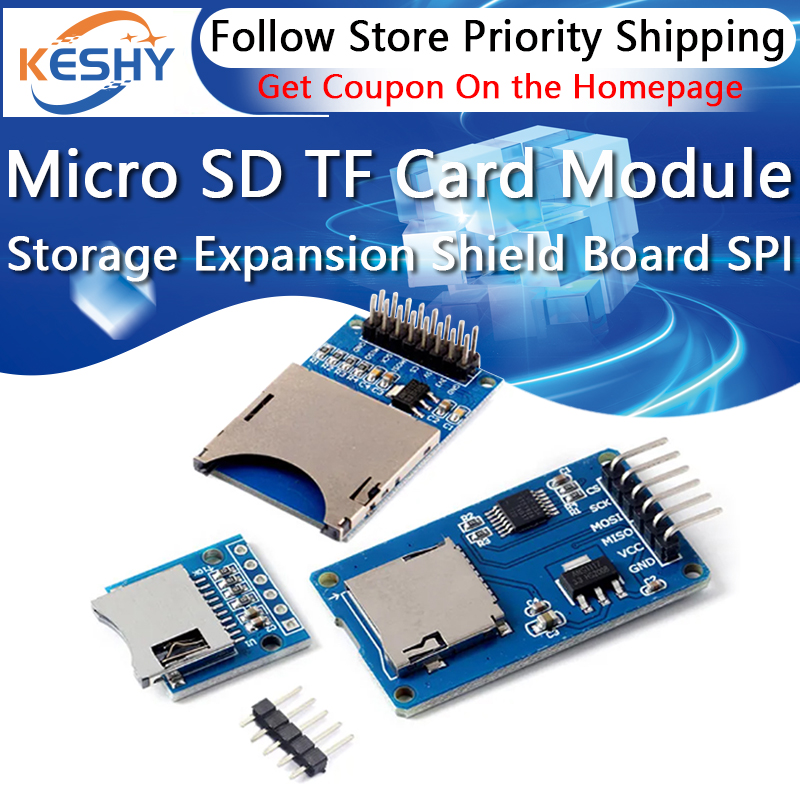 Micro SD Storage Expansion Boa – обзор и цена Sd Card Module Spi