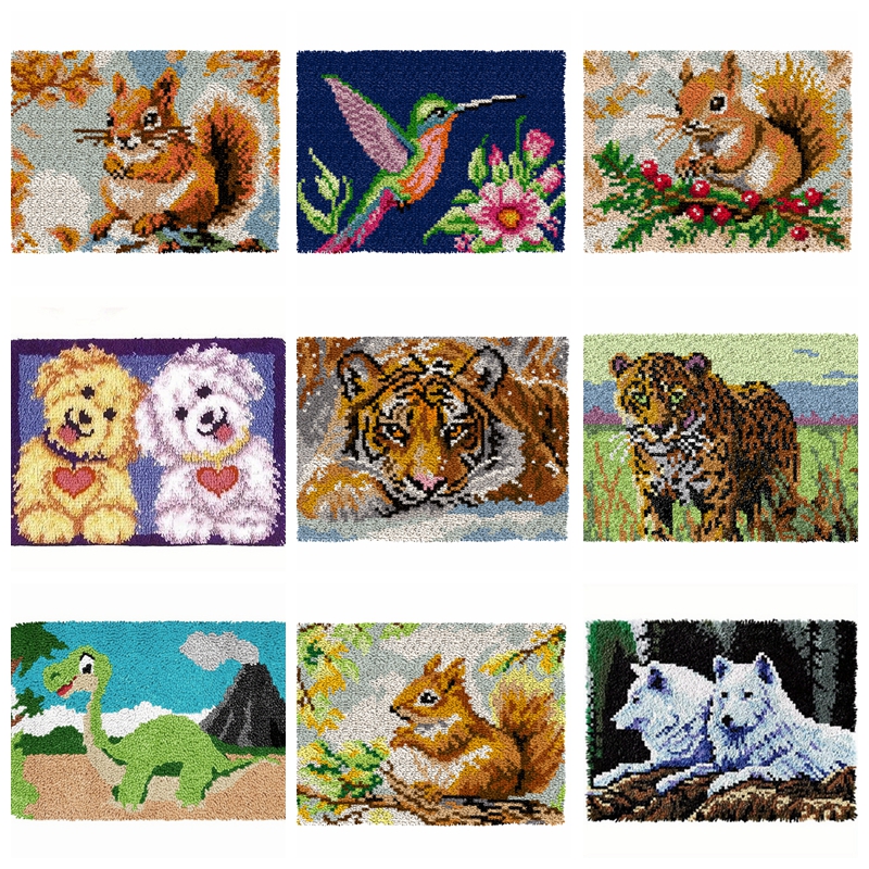 Cute Animals Latch hook Rug ki – обзор и цена Diy Electronics Projects For Adults