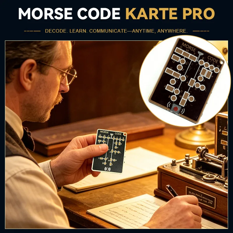 Morse Code Trainer Card Pro Le – обзор и цена Diy Electronics Projects For Adults