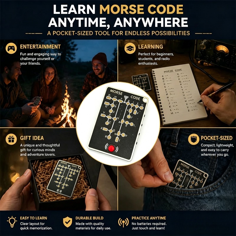 Morse Code Trainer Card Pro Le – обзор и цена Diy Electronics Projects For Adults