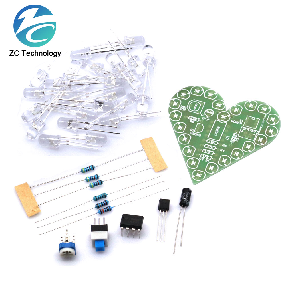 DIY Kit Heart Shape Breathing  – обзор и цена Diy Electronics Kids