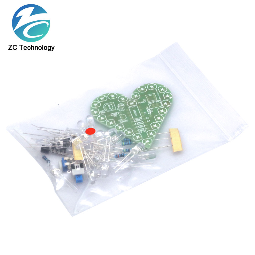 DIY Kit Heart Shape Breathing  – обзор и цена Diy Electronics Kids