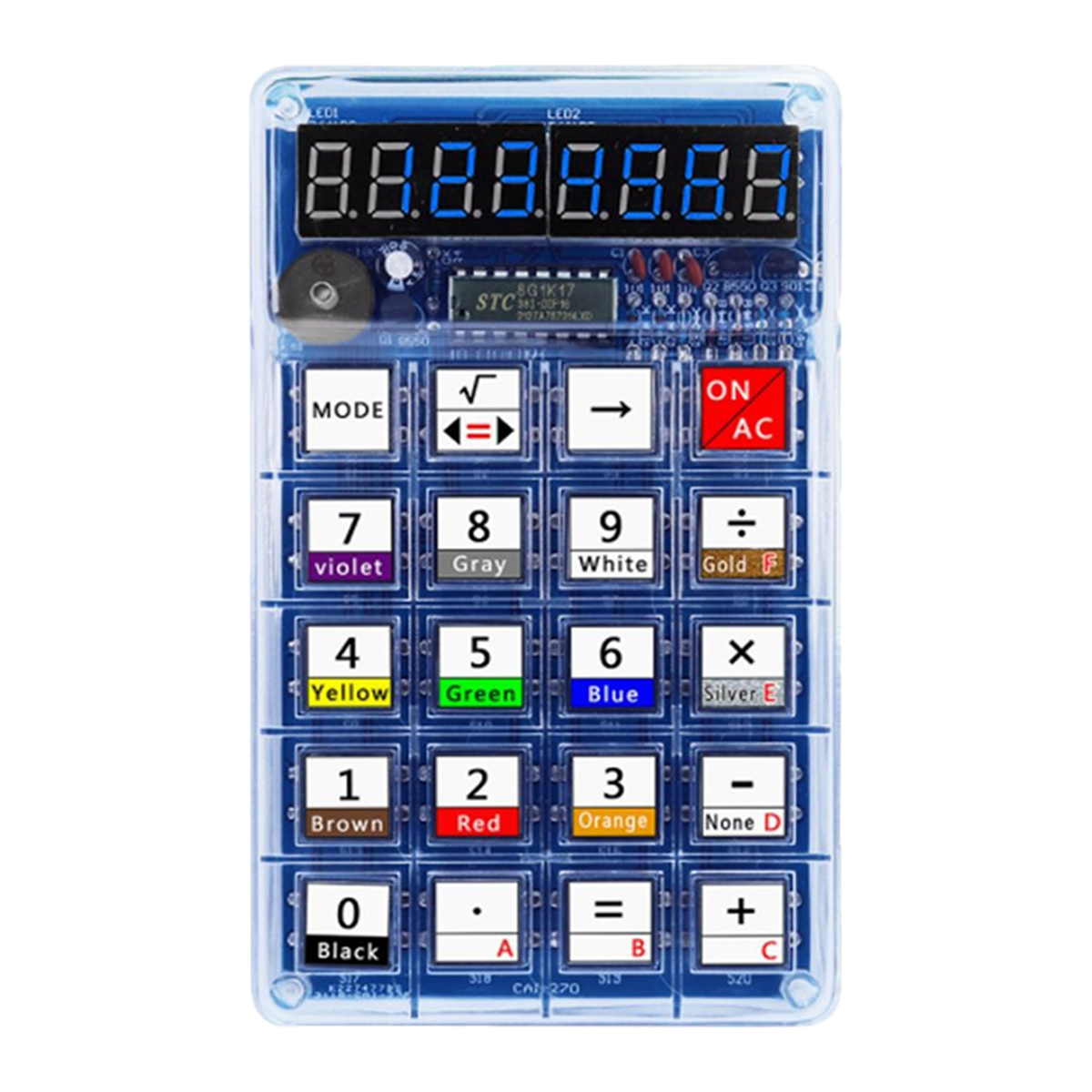 DIY Calculator Kit with LED Di – обзор и цена Diy Electronics Projects For Adults