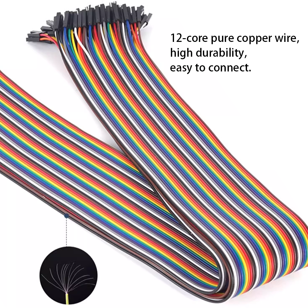 40pin Multicolored Dupont Jump – обзор и цена Breadboard Jumper Wire