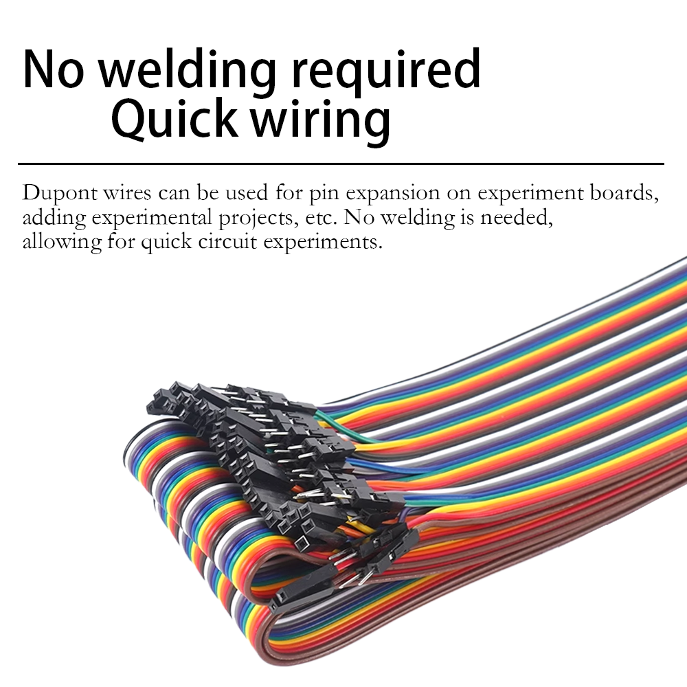 40pin Multicolored Dupont Jump – обзор и цена Breadboard Jumper Wire
