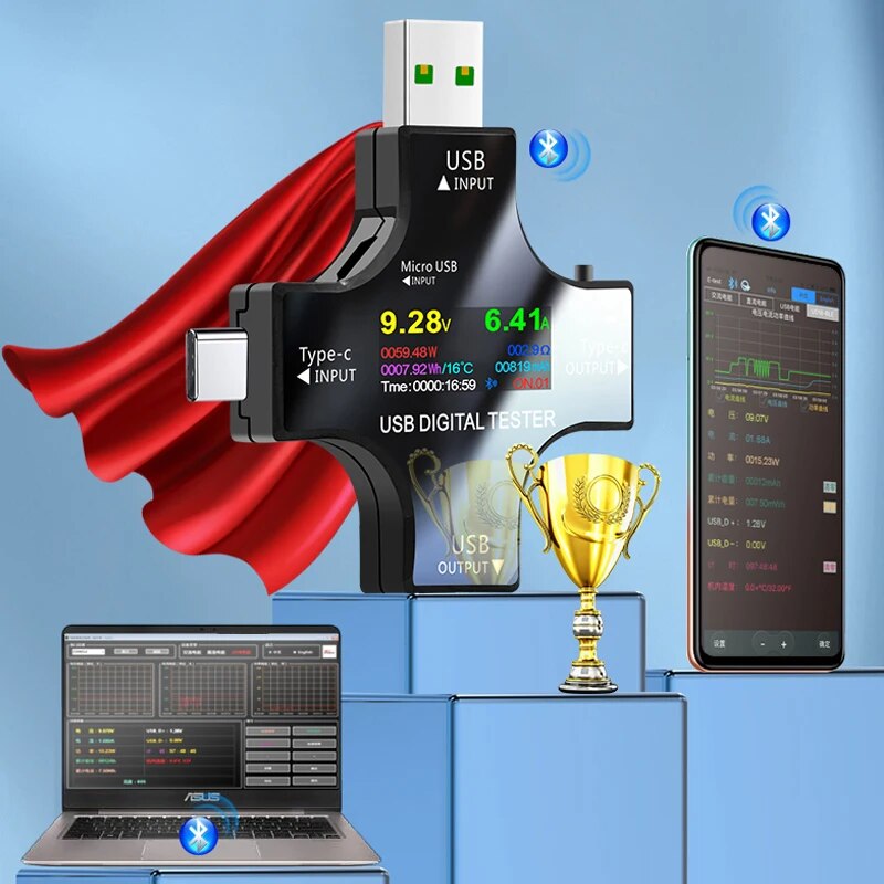 USB Tester DC Type-C PD Digita – обзор и цена Logic Analyzer Usb