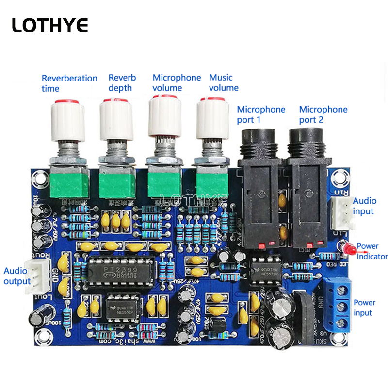 PT2399 Microphone Amplifier Bo – обзор и цена Diy Electronics Board