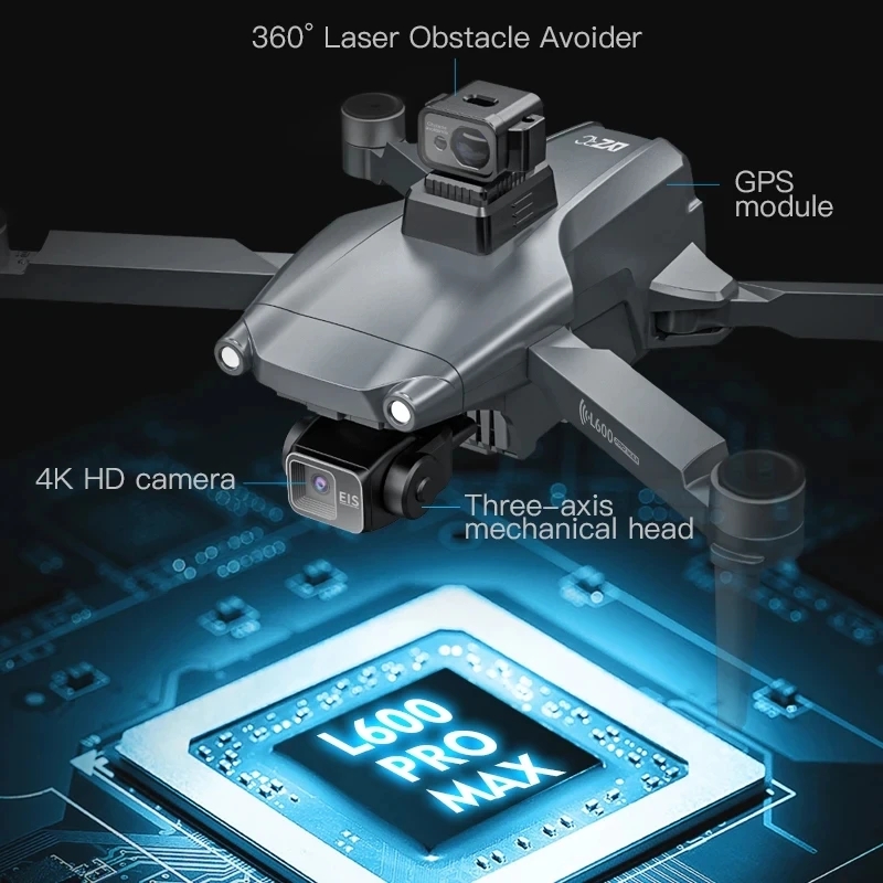 L600 PRO MAX GPS Drone Profess – обзор и цена Diy Drone Electronics