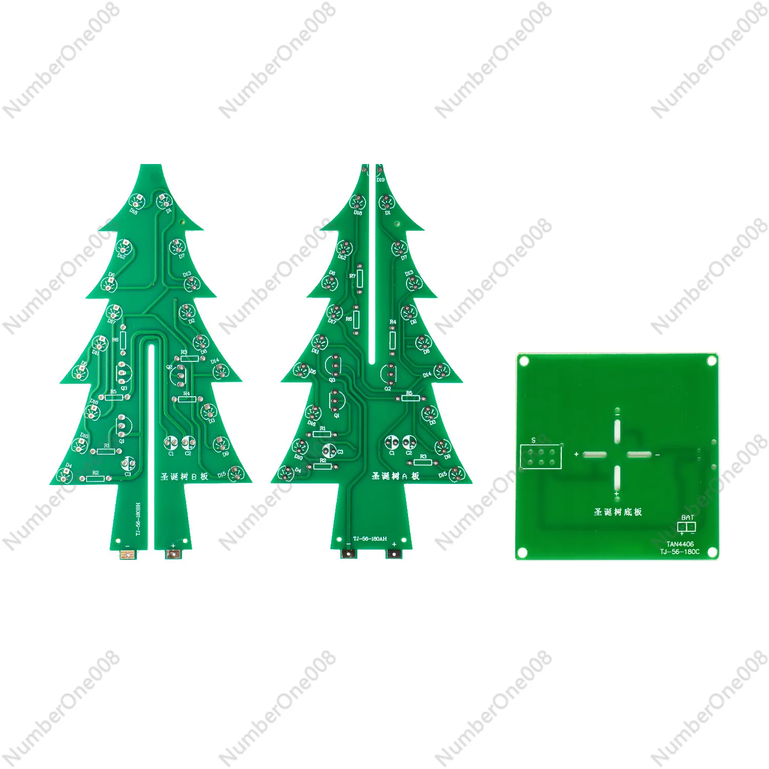 3D Colorful Christmas Tree LED – обзор и цена Diy Electronics Soldering Kit