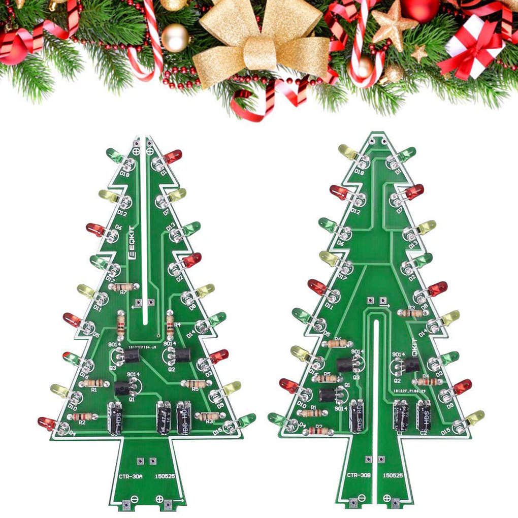 DIY Christmas Tree LED Flash K – обзор и цена Diy Electronics Soldering Kit