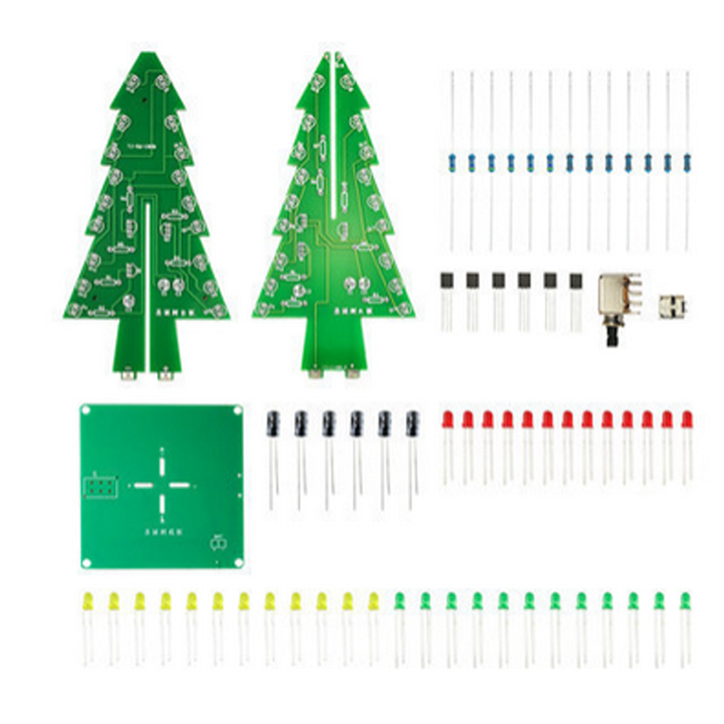 DIY Christmas Tree LED Flash K – обзор и цена Diy Electronics Soldering Kit
