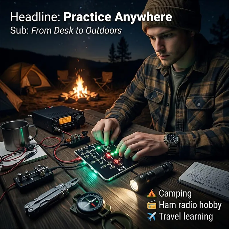 Morse Code Trainer Card Pro Le – обзор и цена Diy Electronics Projects For Adults