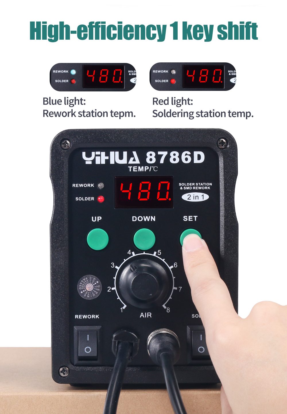 YIHUA 8786D Soldering Iron Hot – обзор и цена Smd Solder Paste