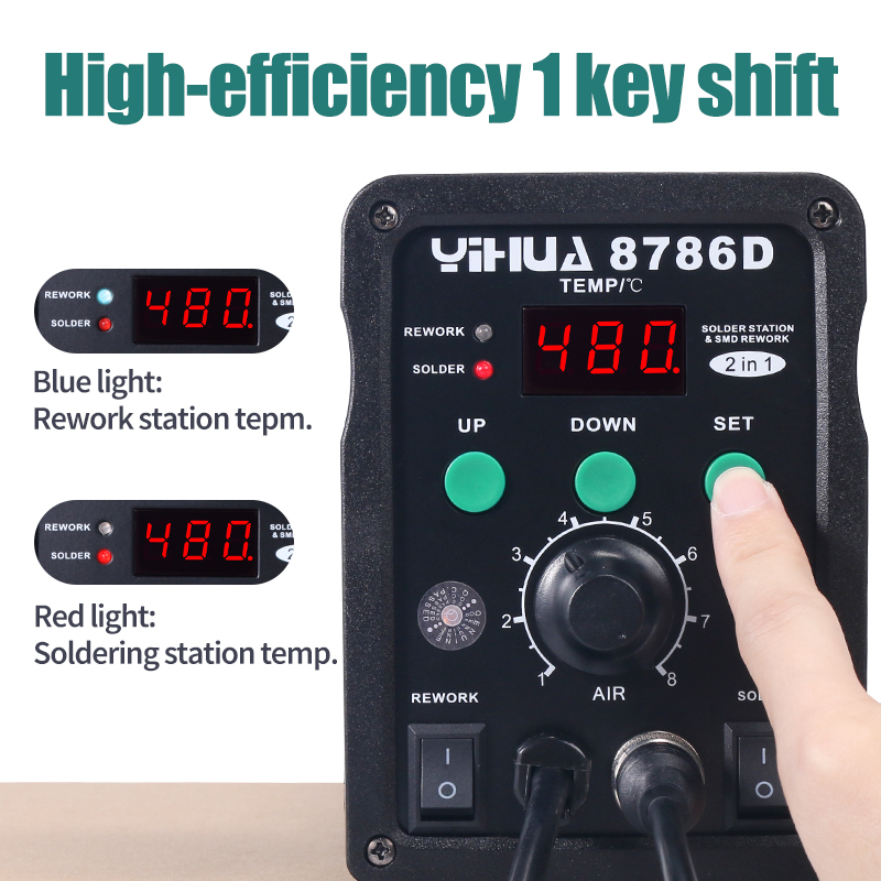 YIHUA 8786D Soldering Iron Hot – обзор и цена Smd Solder Paste