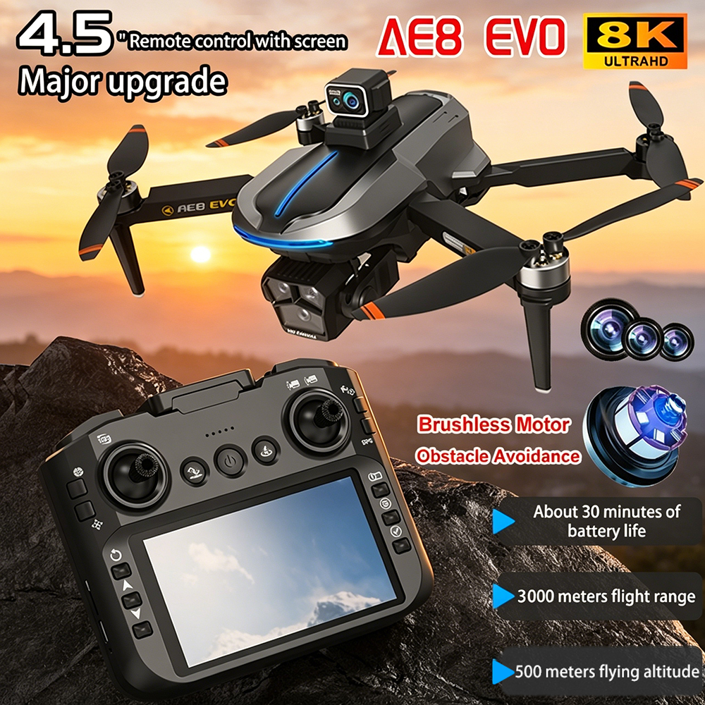 AE8 EVO Drone 4K Professional  – обзор и цена Diy Drone Electronics