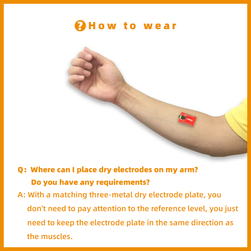 Biosensor EMG Biometrics Dry E – обзор и цена Diy Wearable Electronics