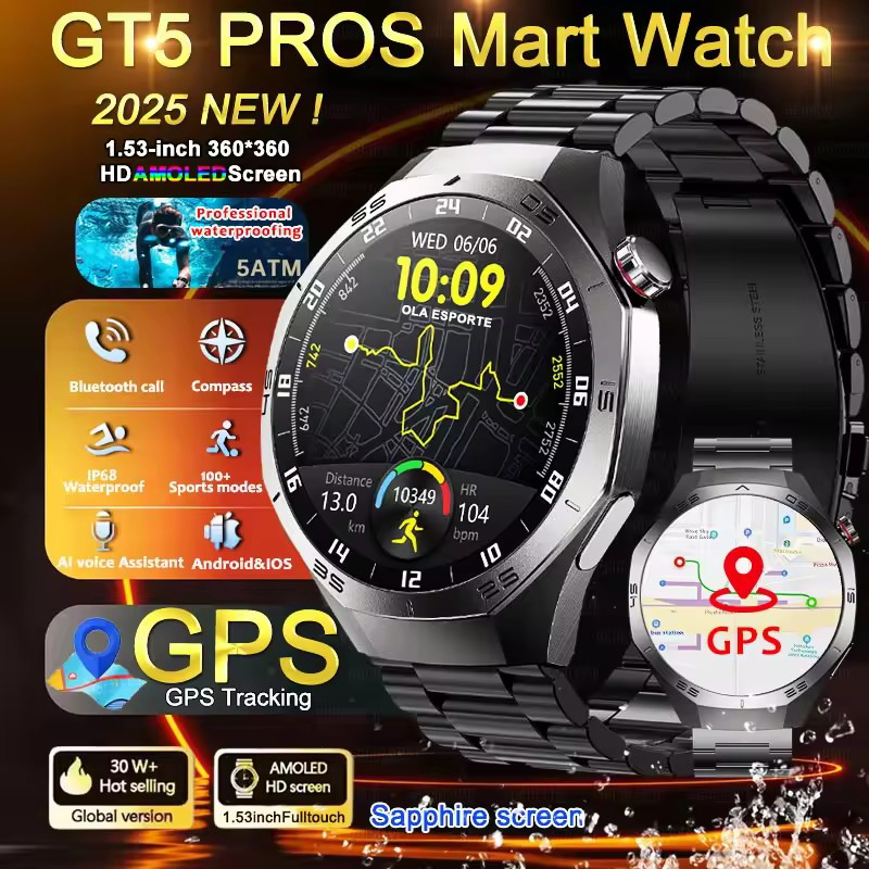 Round GPS Smart Watch Waterpro – обзор и цена Diy Wearable Electronics