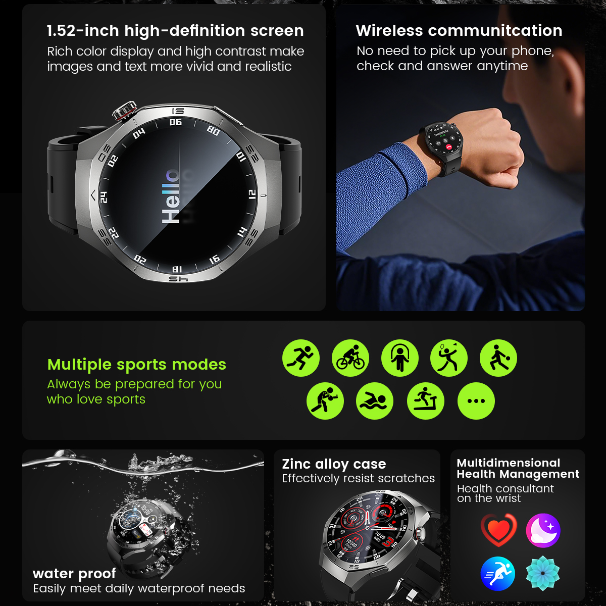 Round GPS Smart Watch Waterpro – обзор и цена Diy Wearable Electronics