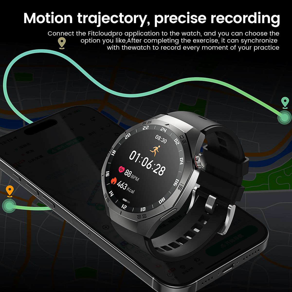 Round GPS Smart Watch Waterpro – обзор и цена Diy Wearable Electronics