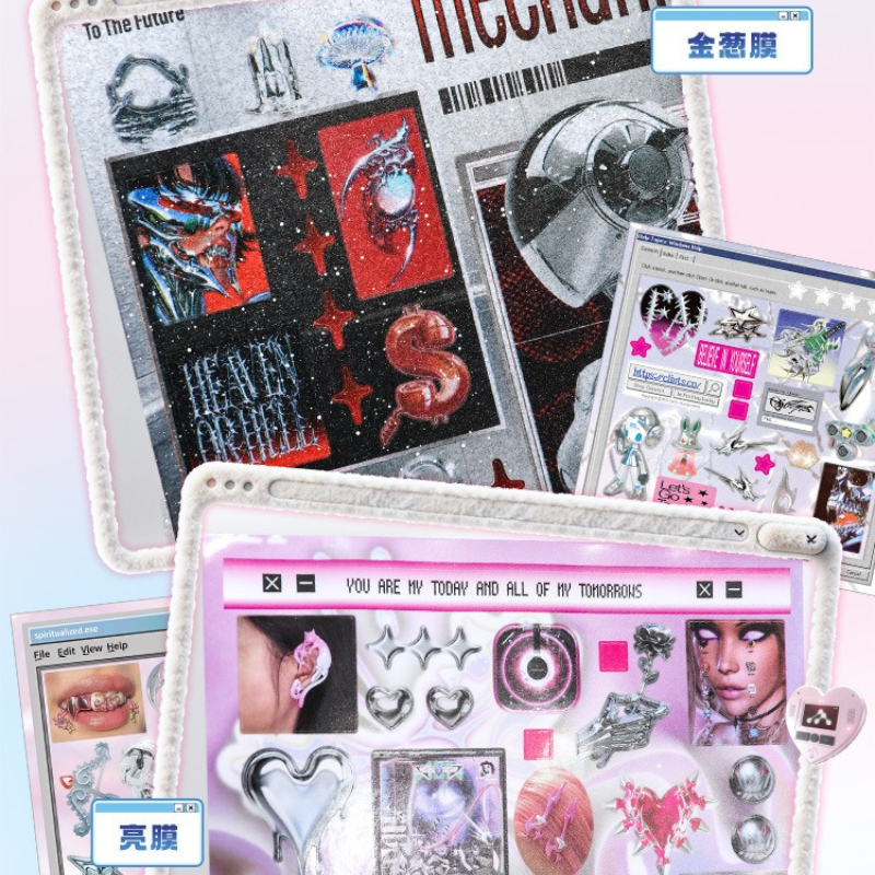 Cyberpunk Theme Die-Cut Sticke – обзор и цена Diy Electronics Book