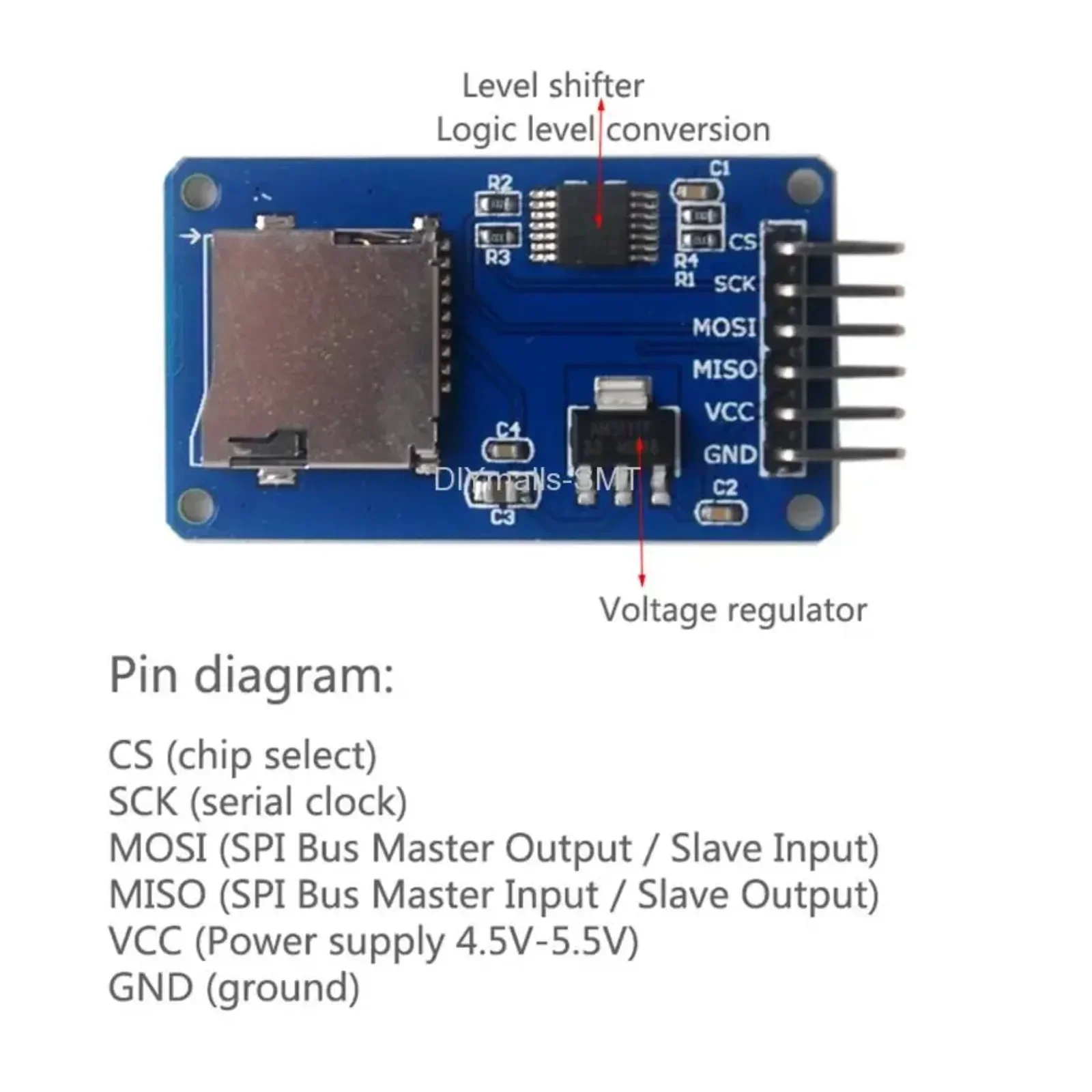 5PCS Micro SD Card Module With – обзор и цена Sd Card Module Spi