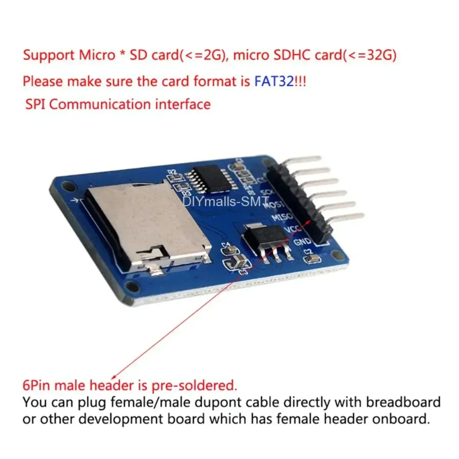 5PCS Micro SD Card Module With – обзор и цена Sd Card Module Spi
