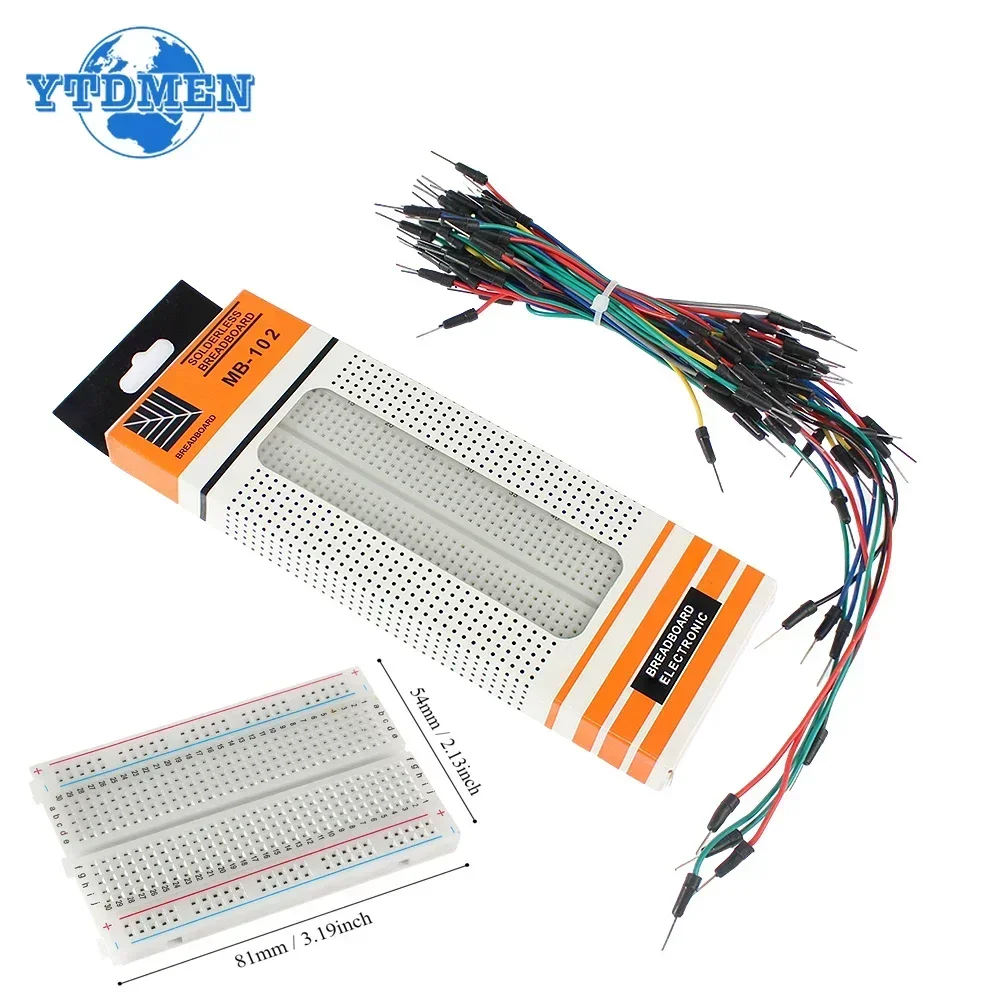 MB-102 Breadboard 400 830 Poin – обзор и цена Breadboard Jumper Wire