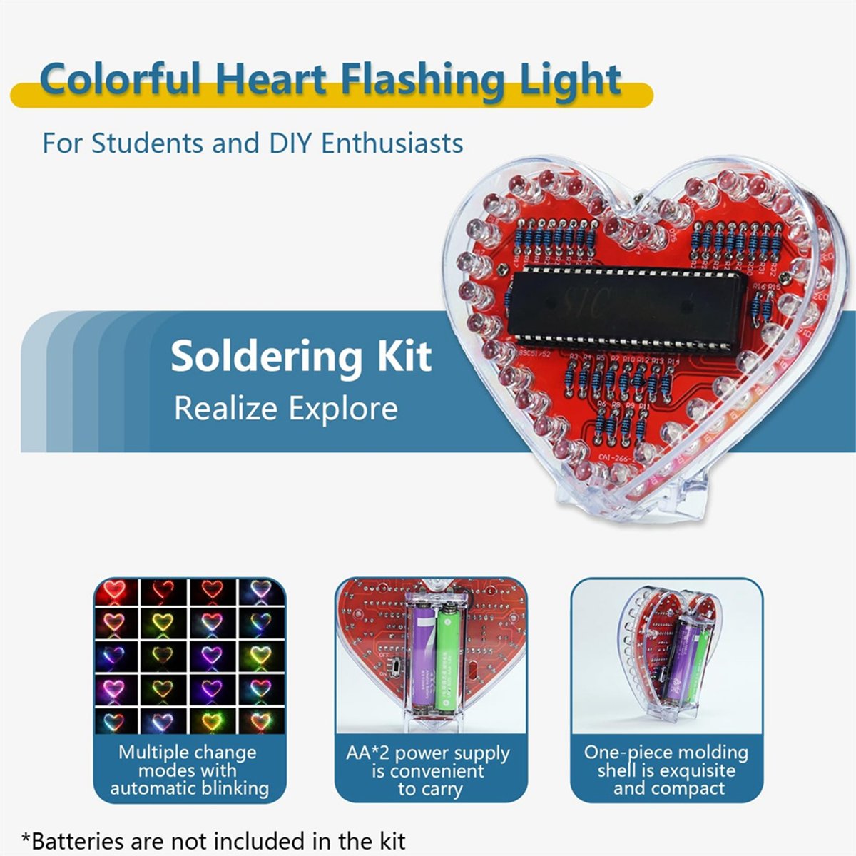 DT262/Soldering Practice Kit,  – обзор и цена Diy Electronics Projects For Beginners