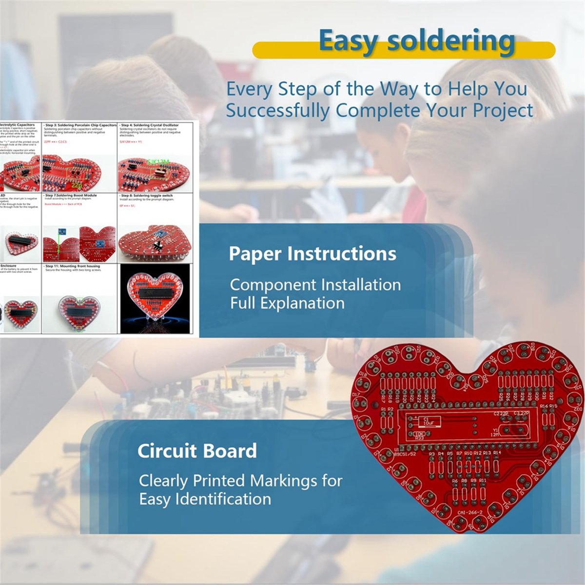 DT262/Soldering Practice Kit,  – обзор и цена Diy Electronics Projects For Beginners