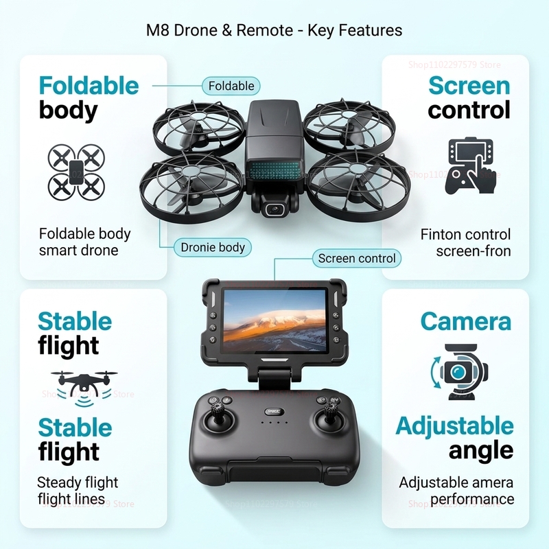 New Drones M8 GPS 8K Professio – обзор и цена Diy Drone Electronics