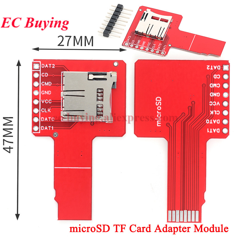 10Pcs/1pc Micro SD TF Card SPI – обзор и цена Sd Card Module Spi