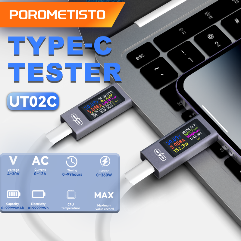 UT02C USB Color Screen Type-C  – обзор и цена Logic Analyzer Usb
